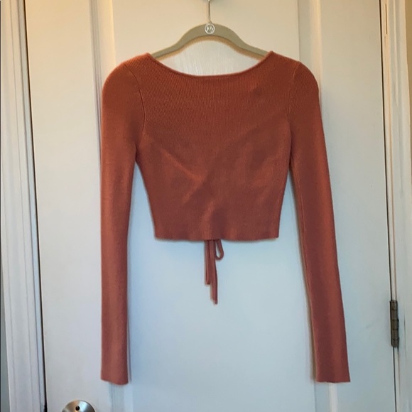 Urban Outfitters Tops - Urban Outfitters Knit Backless Tie Top